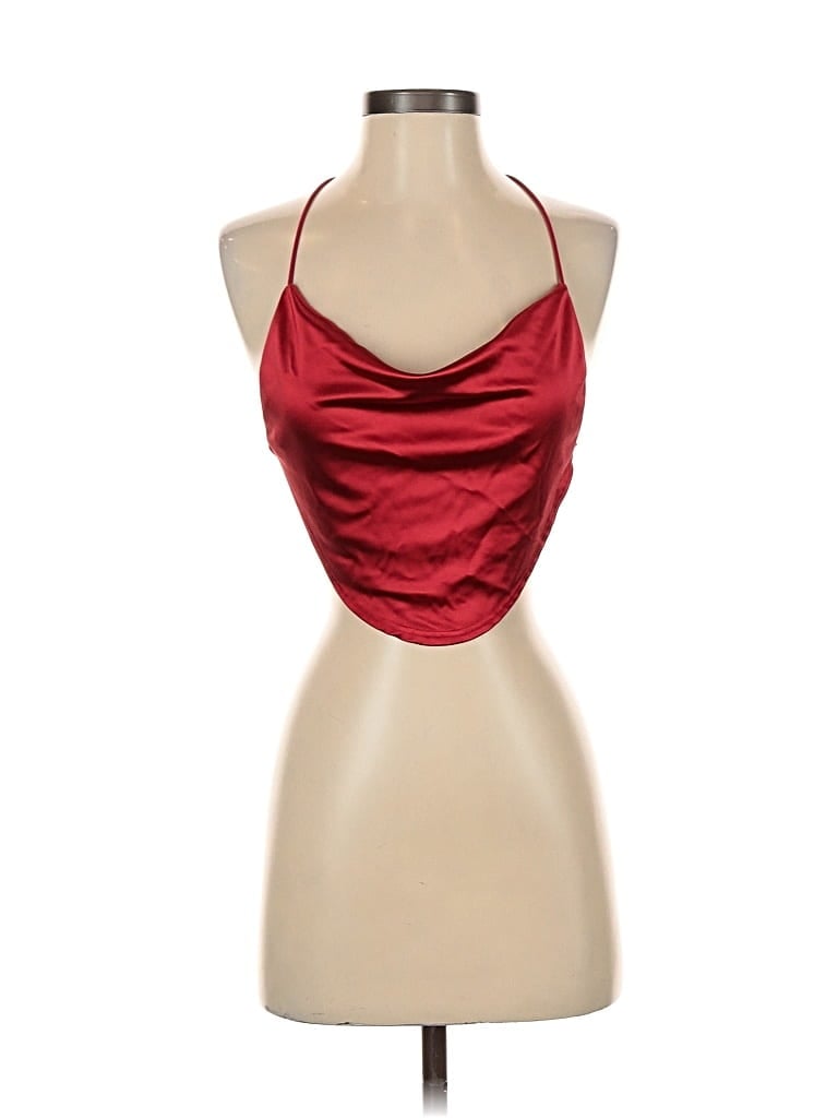 Pre-owned Windsor Sleeveless Blouse In Red