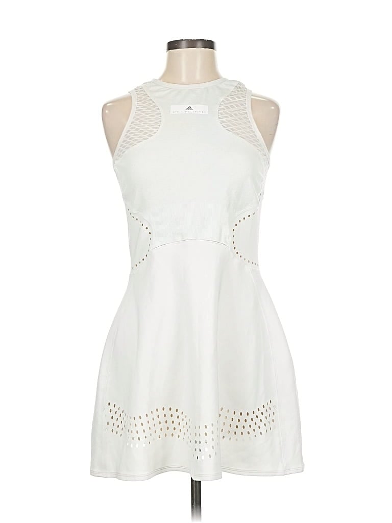 Pre-owned Adidas Stella Mccartney Cocktail Dress In White