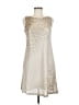 Eliza J 100% Polyester Metallic Silver Cocktail Dress Size 6 - photo 1