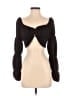 Nasty Gal Inc. Black Long Sleeve Blouse Size 2 - photo 1