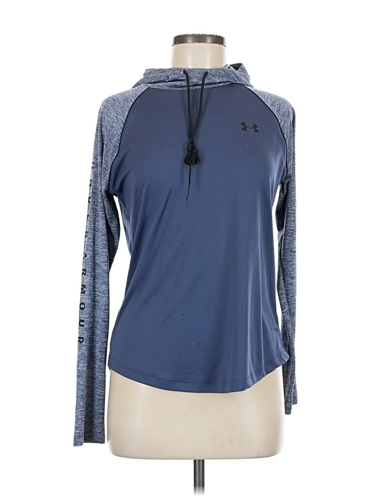 Pre-owned Under Armour Pullover Hoodie In Blue