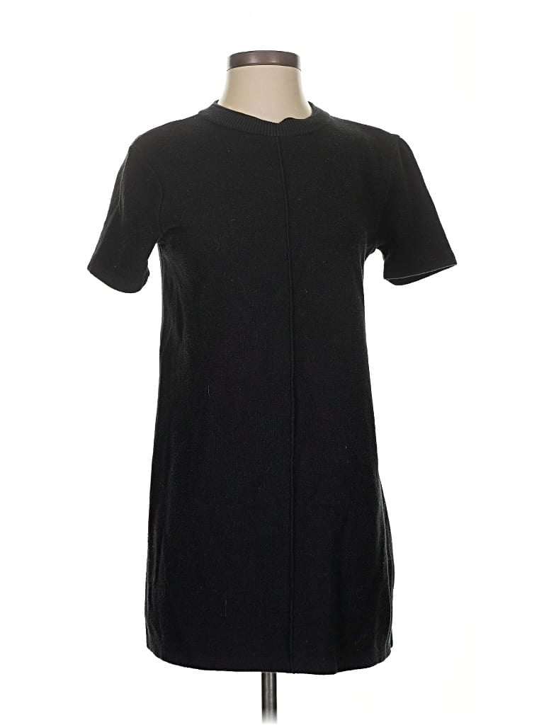Pre-owned Zara Casual Dress In Black
