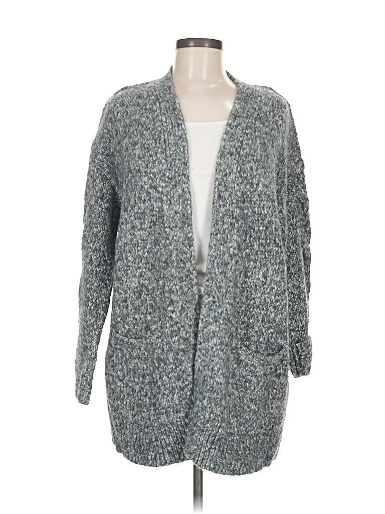 Pre-owned Lucky Brand Cardigan Sweater In Gray