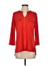 Ellen Tracy Red 3/4 Sleeve Top Size S - photo 1