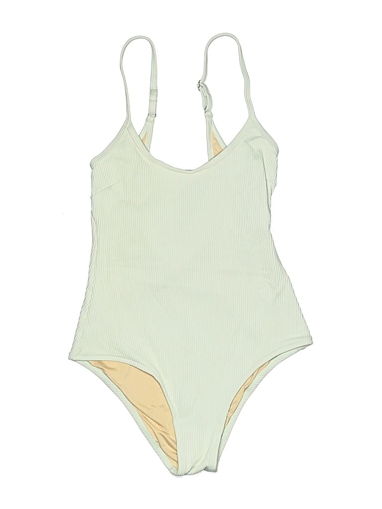 Pre-owned Zulu & Zephyr One Piece Swimsuit In White