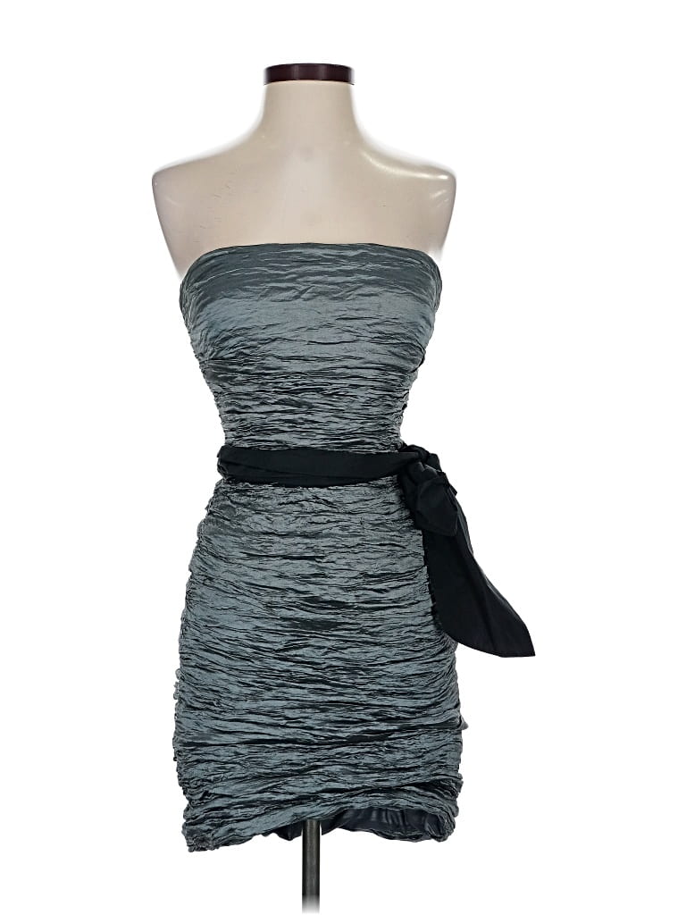 Pre-owned Bcbgmaxazria Cocktail Dress In Gray