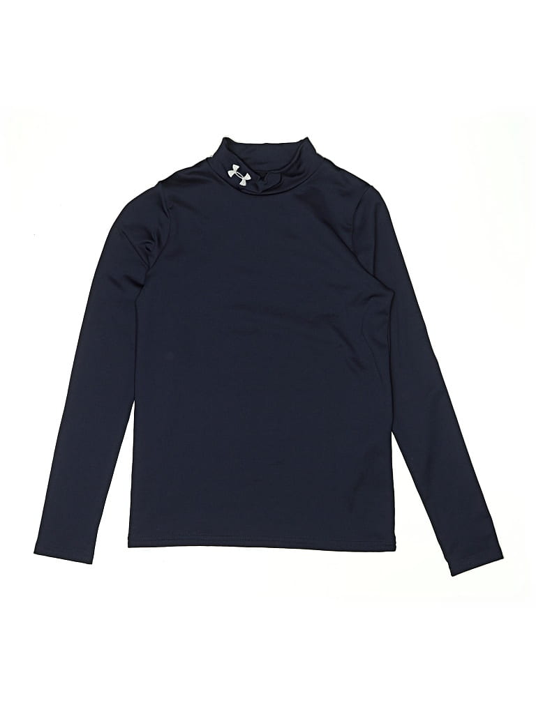 Pre-owned Under Armour Kids' Long Sleeve Turtleneck In Blue