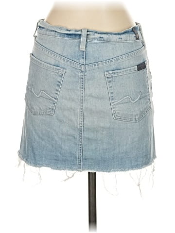 7 For All Mankind Denim Skirt (view 2)