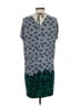 Max Studio Print Blue Casual Dress Size S - photo 2