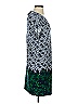 Max Studio Print Blue Casual Dress Size S - photo 4