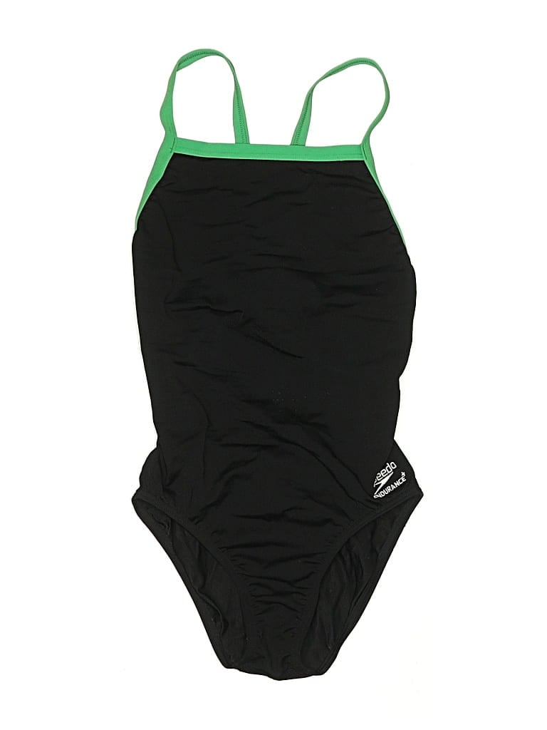 Pre-owned Speedo Kids' One Piece Swimsuit In Green