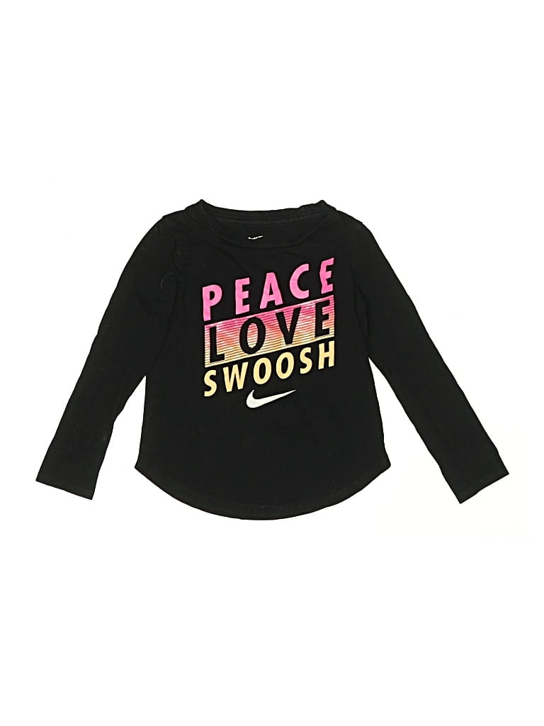 Pre-owned Nike Kids' Long Sleeve T-shirt In Black