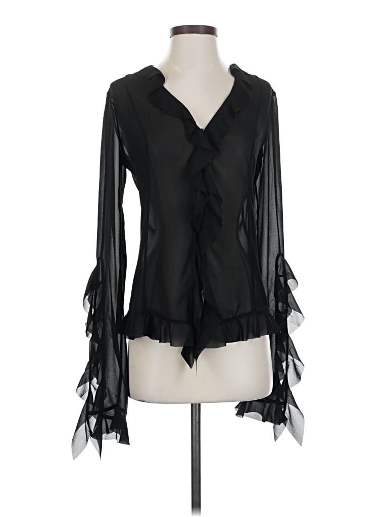 Pre-owned Acne Studios Long Sleeve Blouse In Black