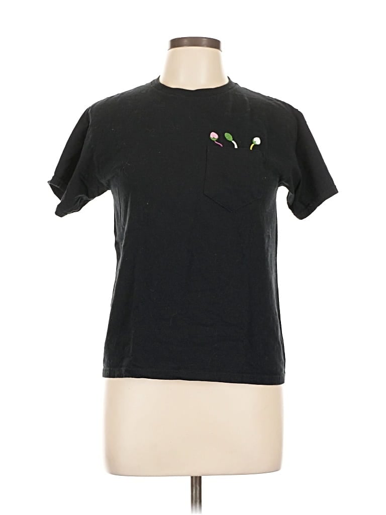 Pre-owned Gildan Short Sleeve T-shirt In Black