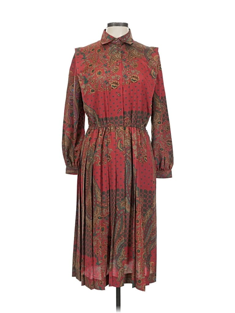 Pre-owned Schrader Sports Casual Dress In Red