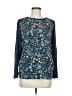 Joe Fresh Blue Long Sleeve Blouse Size M - photo 1