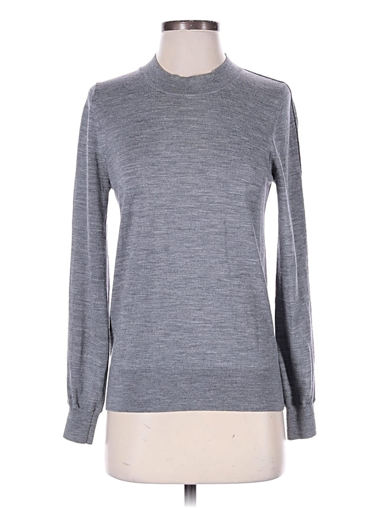 Pre-owned Burberry Wool Pullover Sweater In Gray