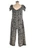 LOFT Beach Paisley Gray Black Jumpsuit Size XS - photo 2