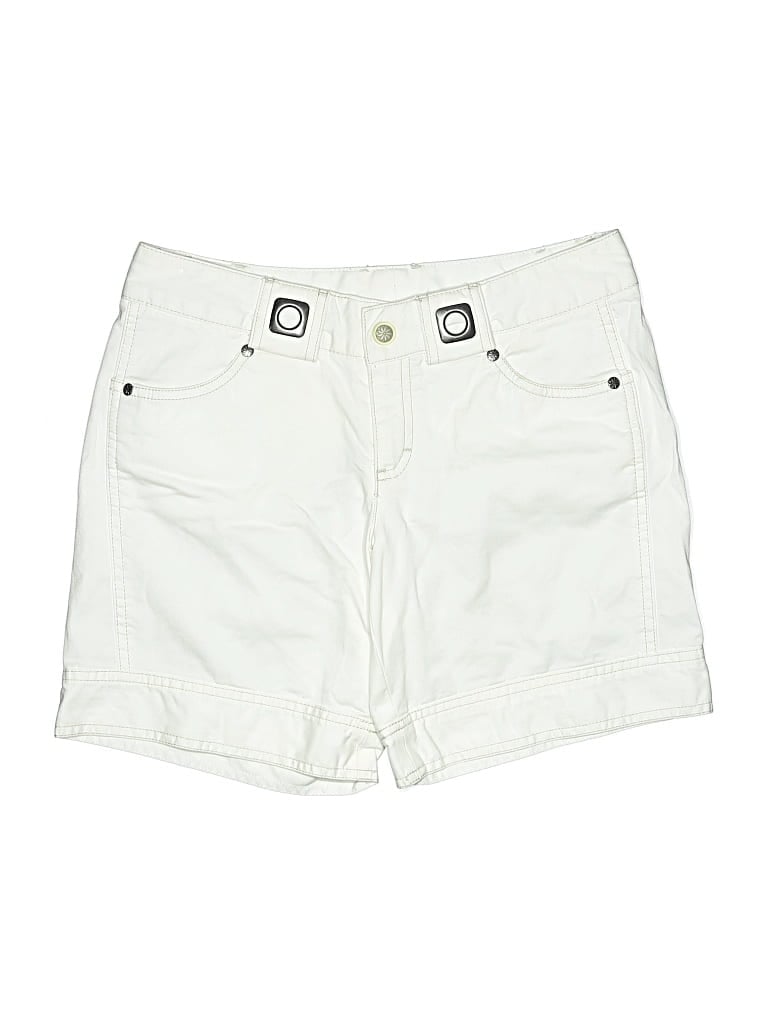 Pre-owned Athleta Khaki Shorts In White
