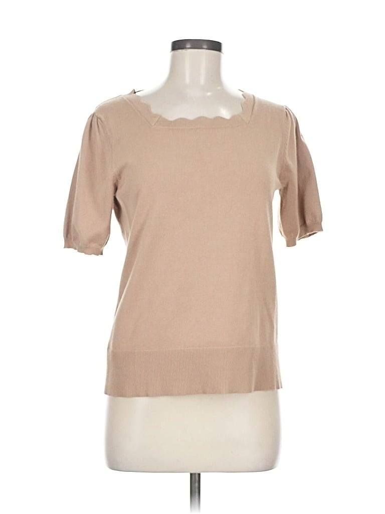 Pre-owned Cable & Gauge Cardigan Sweater In Brown