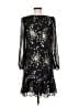 Kensie 100% Polyester Print Black Cocktail Dress Size 6 - photo 2