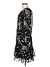 Kensie 100% Polyester Print Black Cocktail Dress Size 6 - photo 5