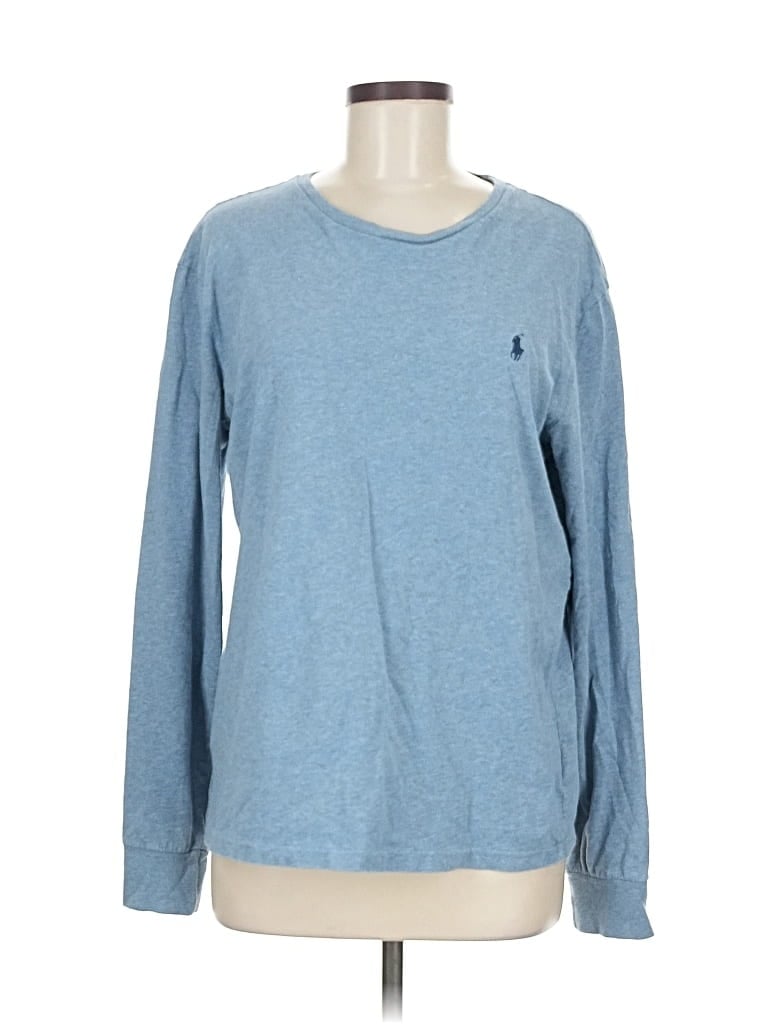 Pre-owned Polo By Ralph Lauren Long Sleeve T-shirt In Blue