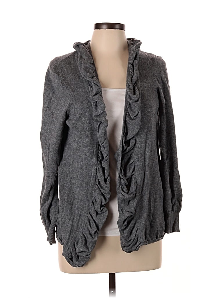 Pre-owned Christopher & Banks Cardigan Sweater In Gray