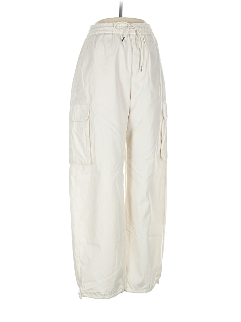 Pre-owned Gu Cargo Pants In White