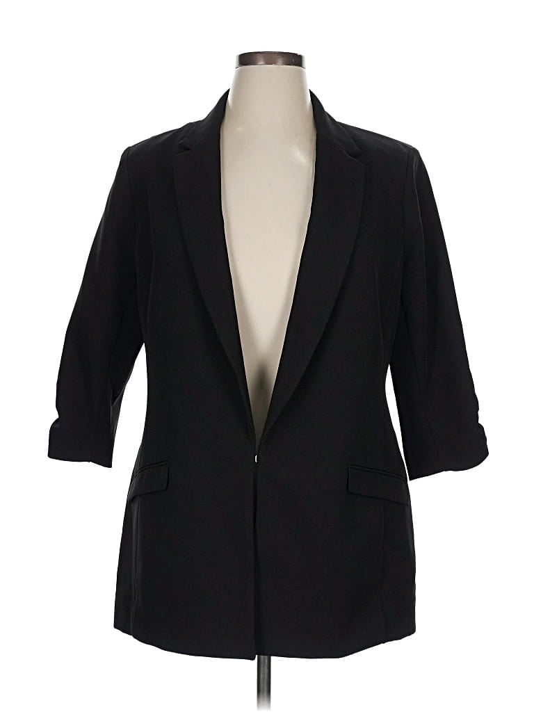 Pre-owned Inc International Concepts Blazer Jacket In Black