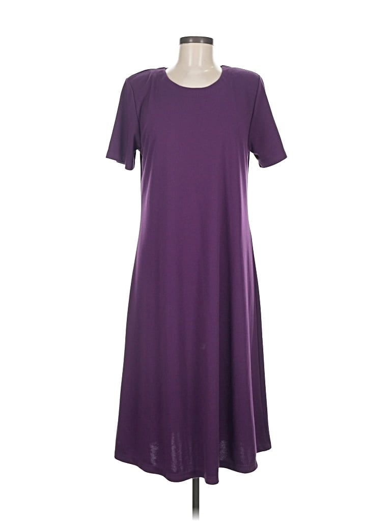 Pre-owned Susan Graver Casual Dress In Purple
