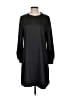 S'edge 100% Polyester Solid Black Casual Dress Size S - photo 1