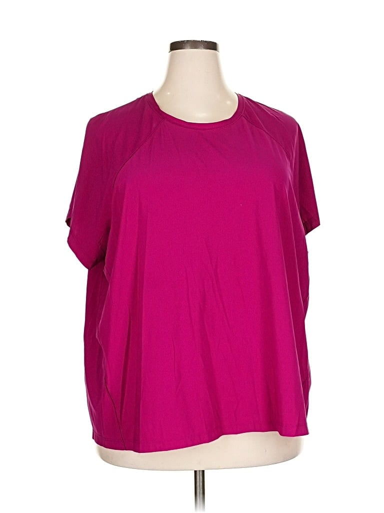 Pre-owned Athleta Short Sleeve T-shirt In Pink