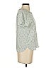 Steven Alan 100% Silk Print Green Short Sleeve Top Size S - photo 4