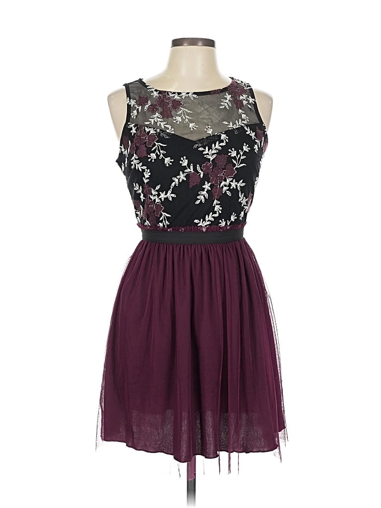 Pre-owned Speechless Cocktail Dress In Burgundy