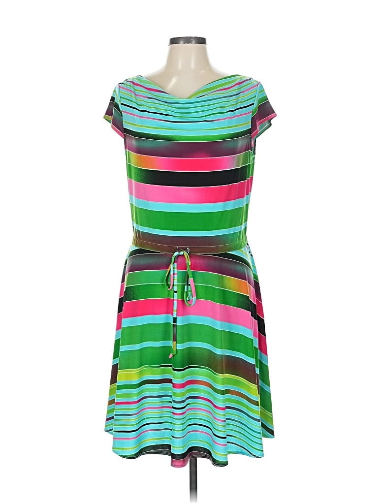 Pre-owned Gabby Skye Casual Dress In Green