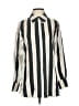 Gold Hawk Stripes Silver Long Sleeve Button-Down Shirt Size XS - photo 1