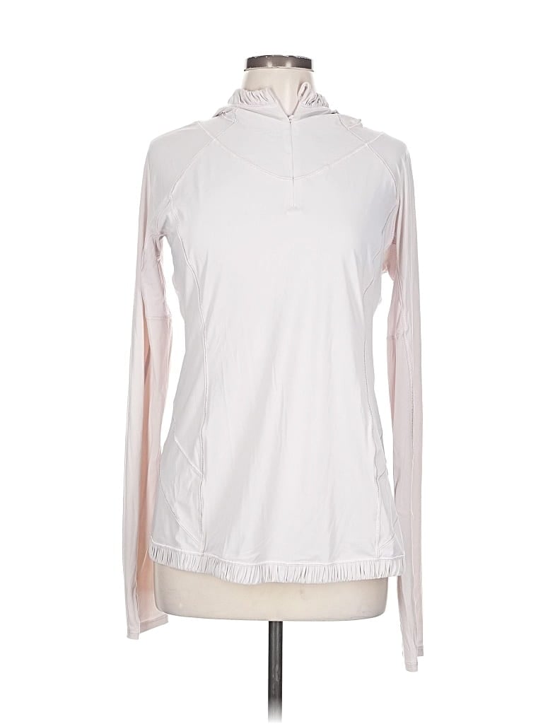 Pre-owned Lululemon Athletica Sweatshirt In White