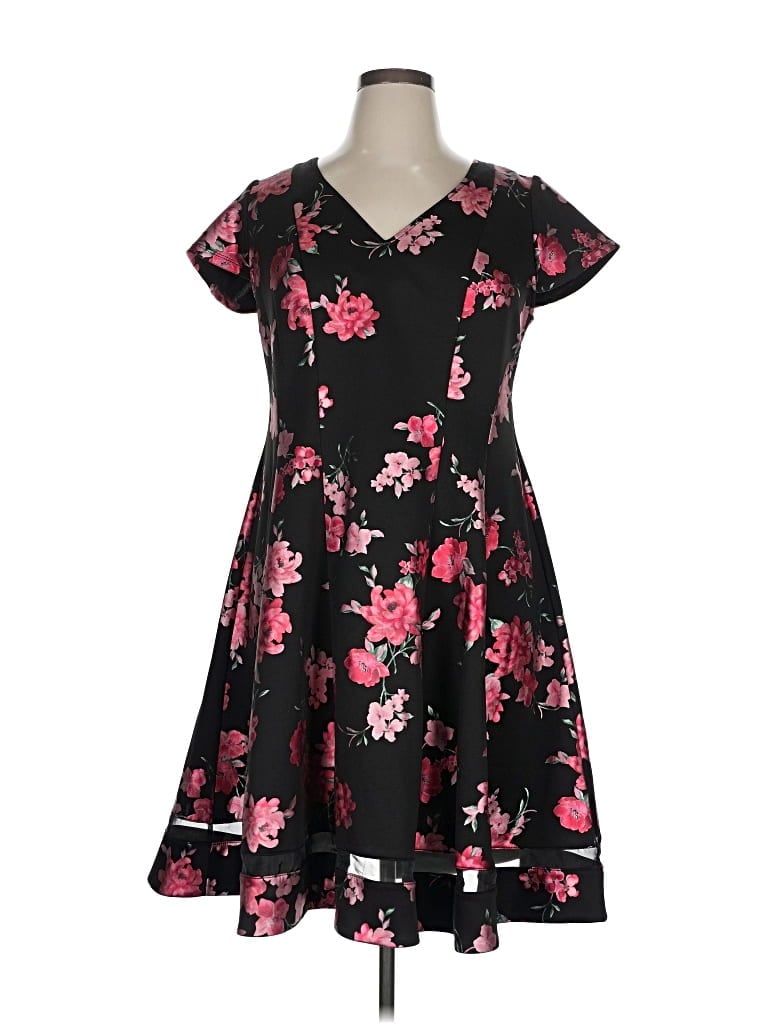 Pre-owned Lane Bryant Casual Dress In Black