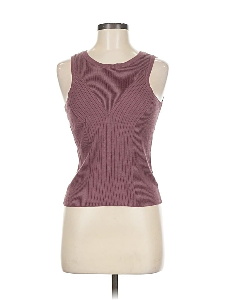 Pre-owned Express Sweater Vest In Burgundy