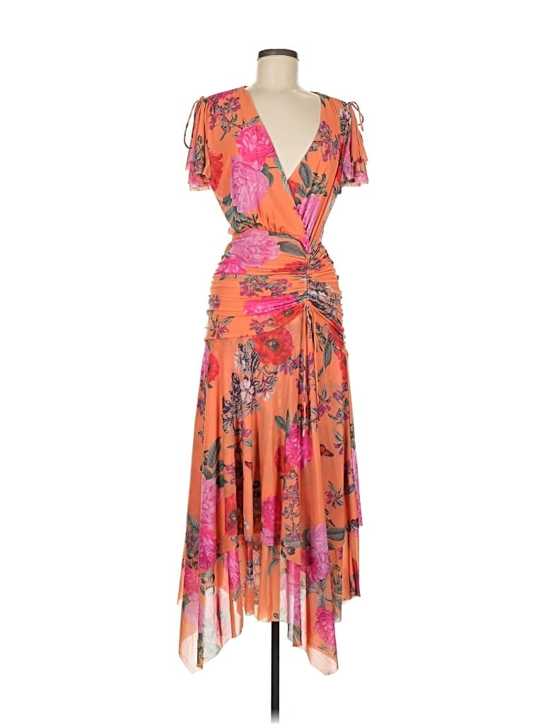 Pre-owned Maeve By Anthropologie Cocktail Dress In Orange