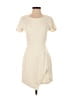 Aqua 100% Polyester Solid Ivory Casual Dress Size S - photo 1