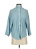 Jules Blue 3/4 Sleeve Button-Down Shirt Size 2 - photo 1