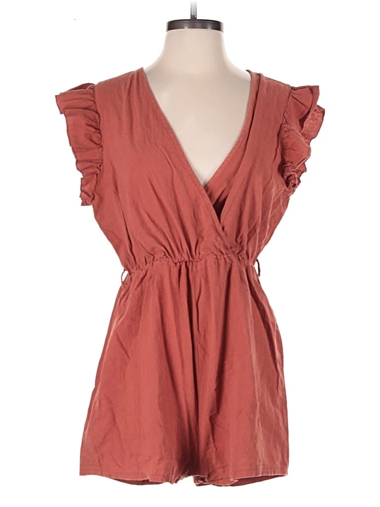 Pre-owned Emery Rose Romper In Brown