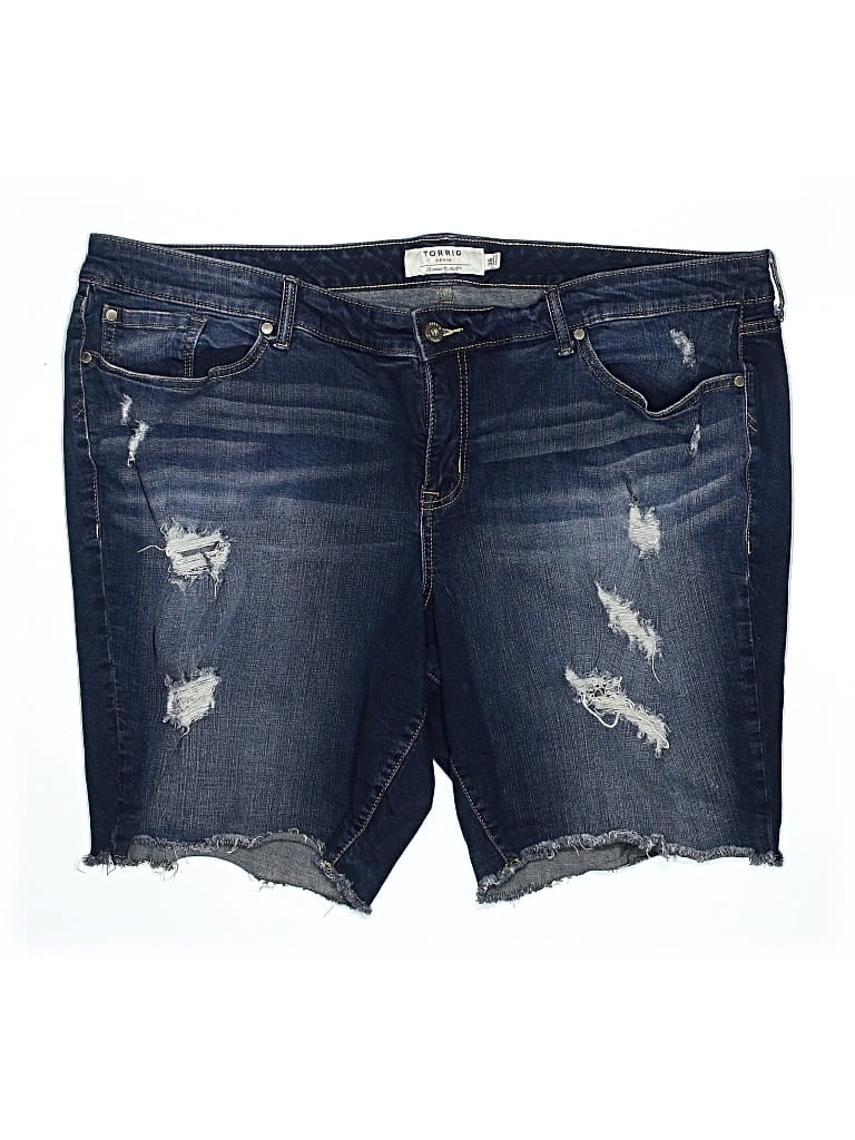 Pre-owned Torrid Denim Shorts In Blue