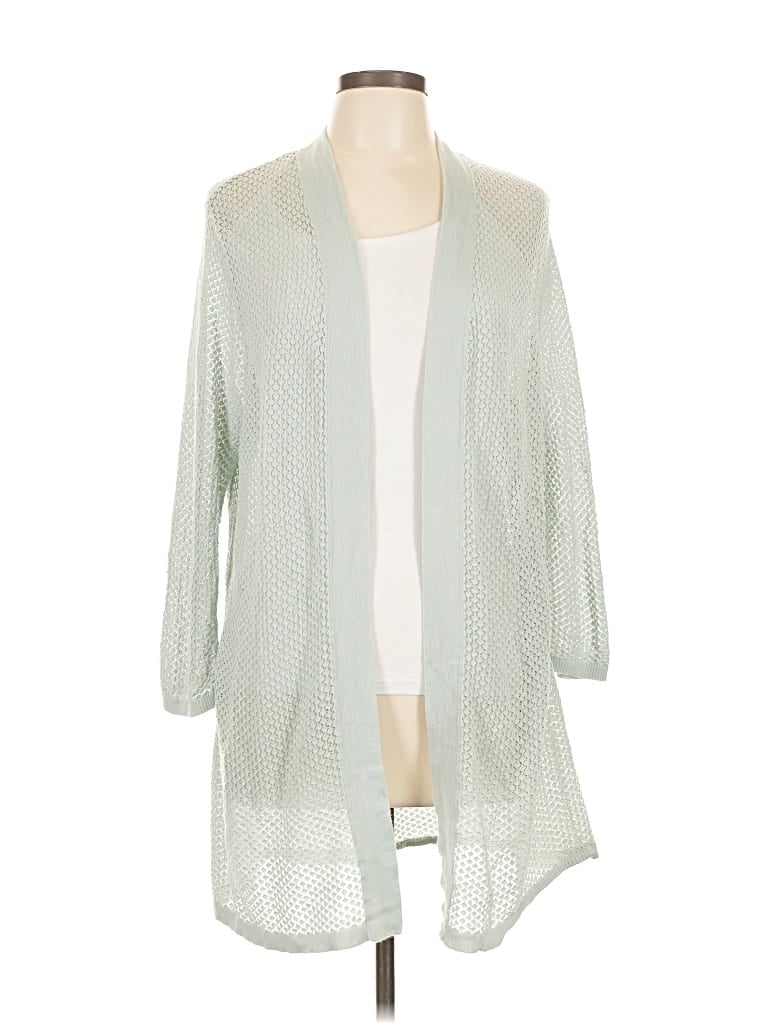 Pre-owned Ann Taylor Loft Outlet Cardigan Sweater In Green