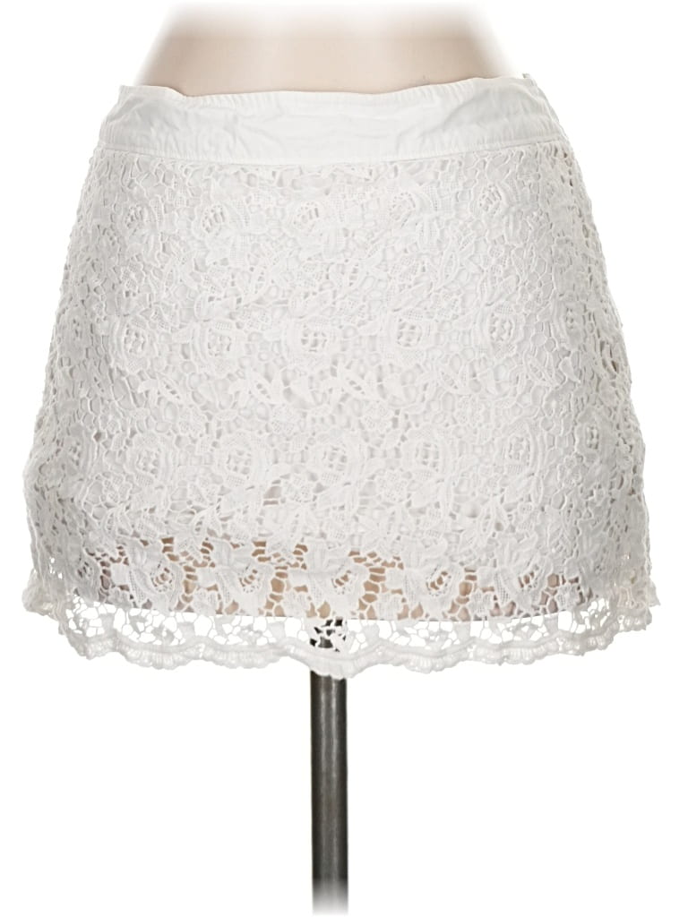 Pre-owned Abercrombie & Fitch Casual Skirt In White