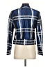 Basler 100% Polyester Plaid Blue Jacket Size M - photo 2
