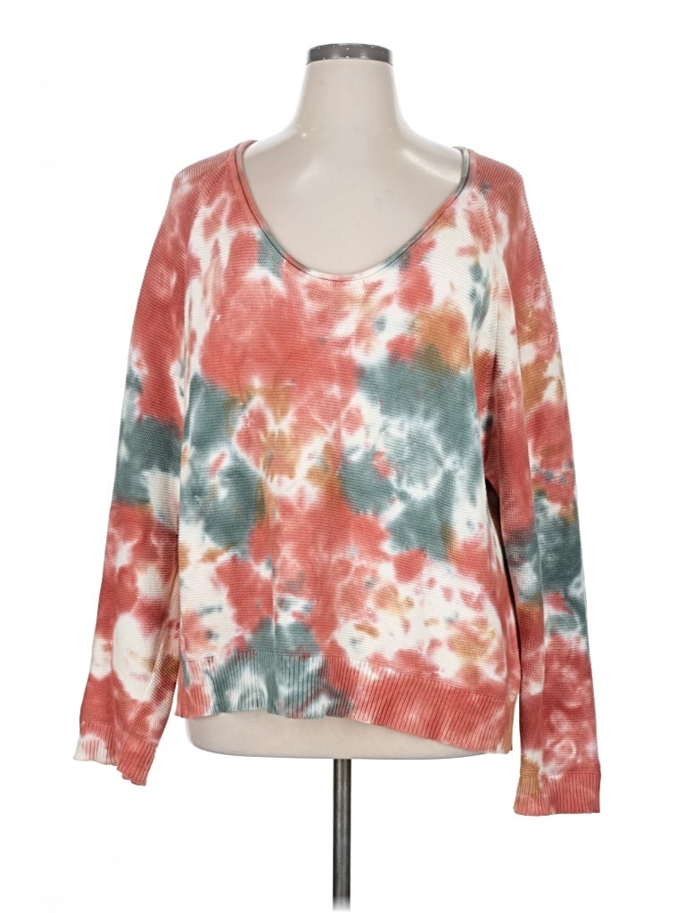 Pre-owned Lou & Grey Pullover Sweater In Orange