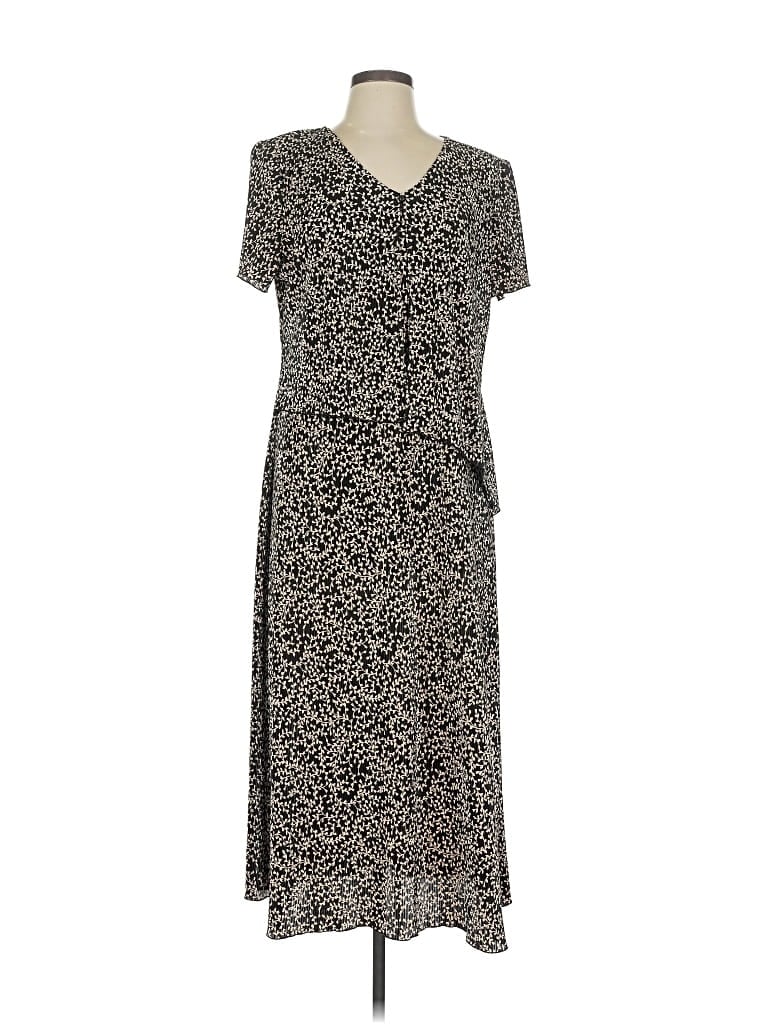 Pre-owned Connected Apparel Casual Dress In Black